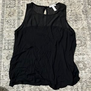 Black sheer top tank